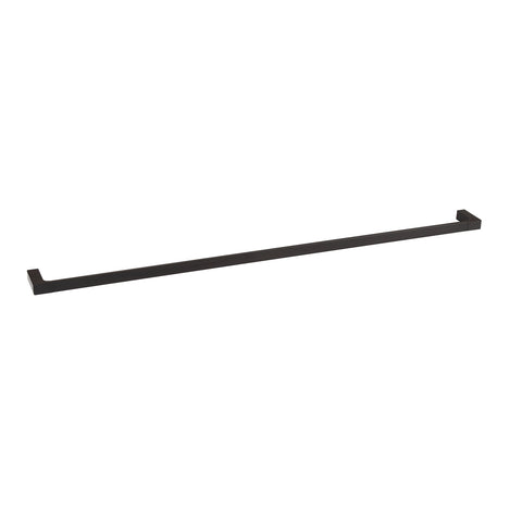 Vivace Rumba 900mm Matte Black Single Towel Rail - Metal, Wall Mount