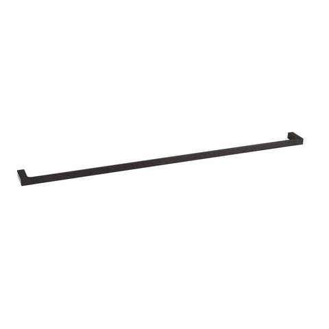 Vivace Matte Black Rumba Towel Rail 900mm Metal Durable Design - SuperSaverAU - view 1