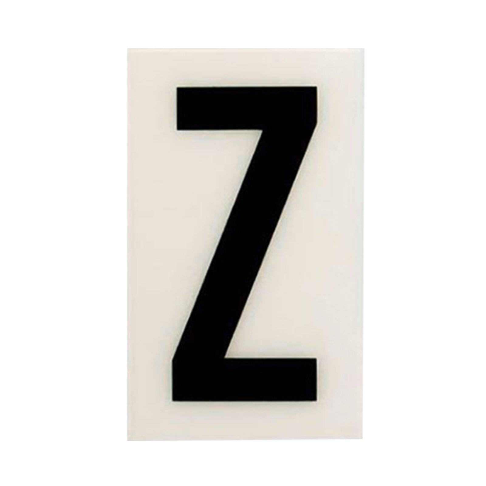 Sandleford 60mm White Self Adhesive House Letter Z - Weather Resistant