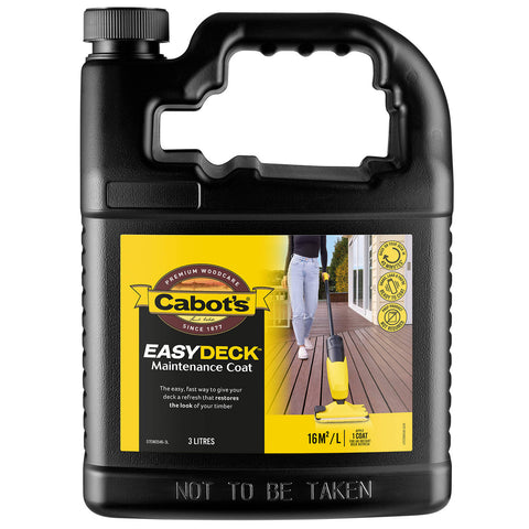 Cabot's EasyDeck Maintenance Coat Refill 3L, Water Based, Timber Decking, Outdoor