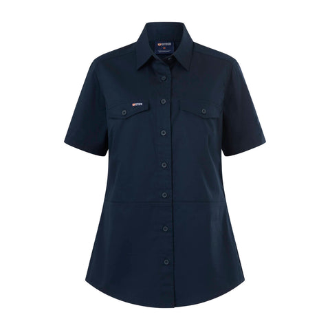 Citeco Women's Navy Short Sleeve Shirt - Size 18