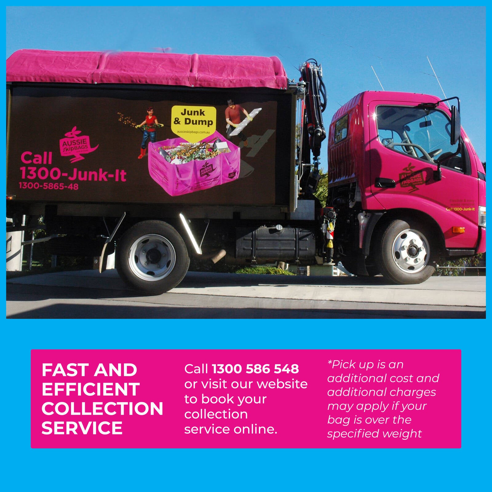 Aussie Skip Bags The Flyer 2m3 Woven PPE Disposable Skip Bag 400kg Max Load