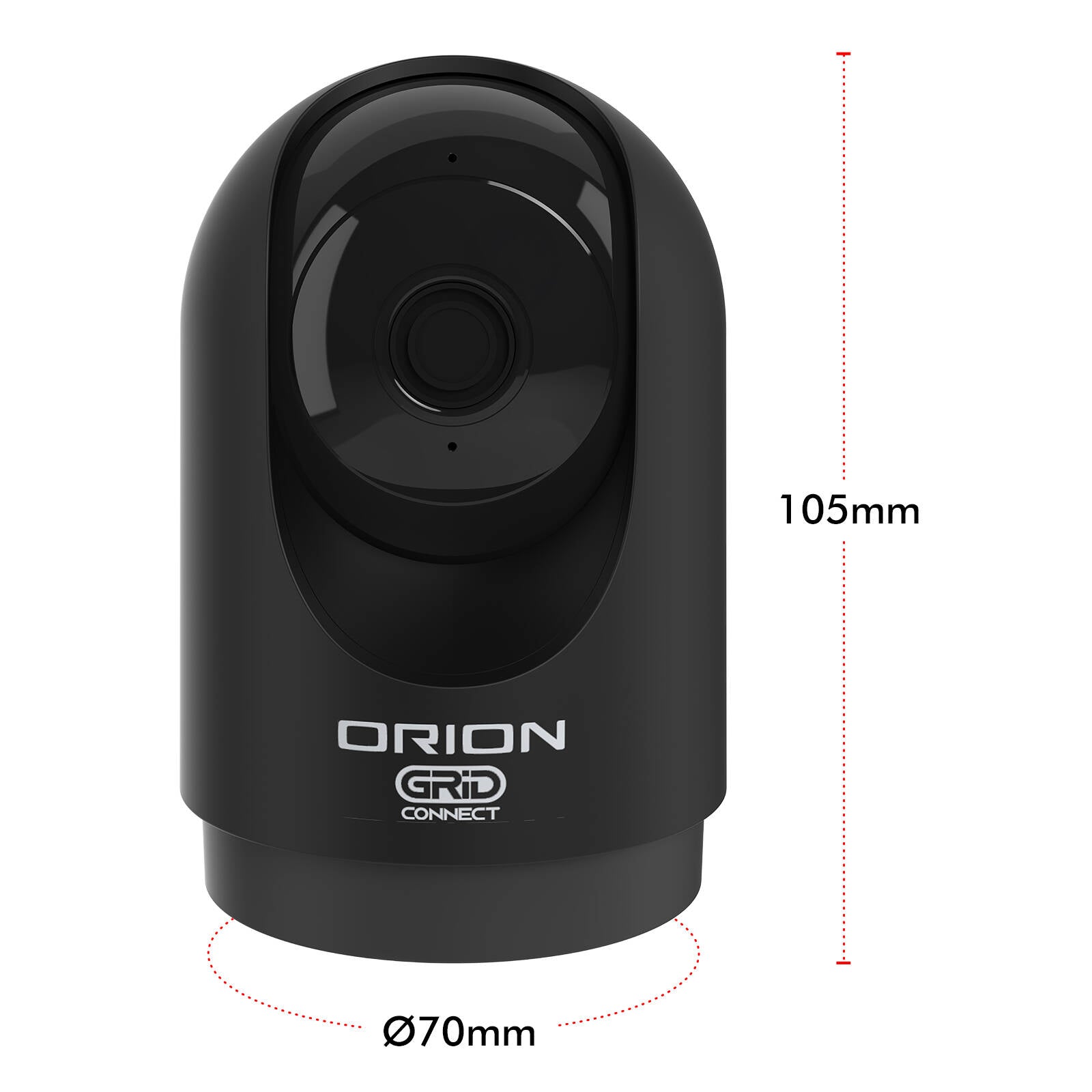 Orion Grid Connect Smart 4MP 2K Indoor Pan and Tilt Security Camera Black SC012BKHA