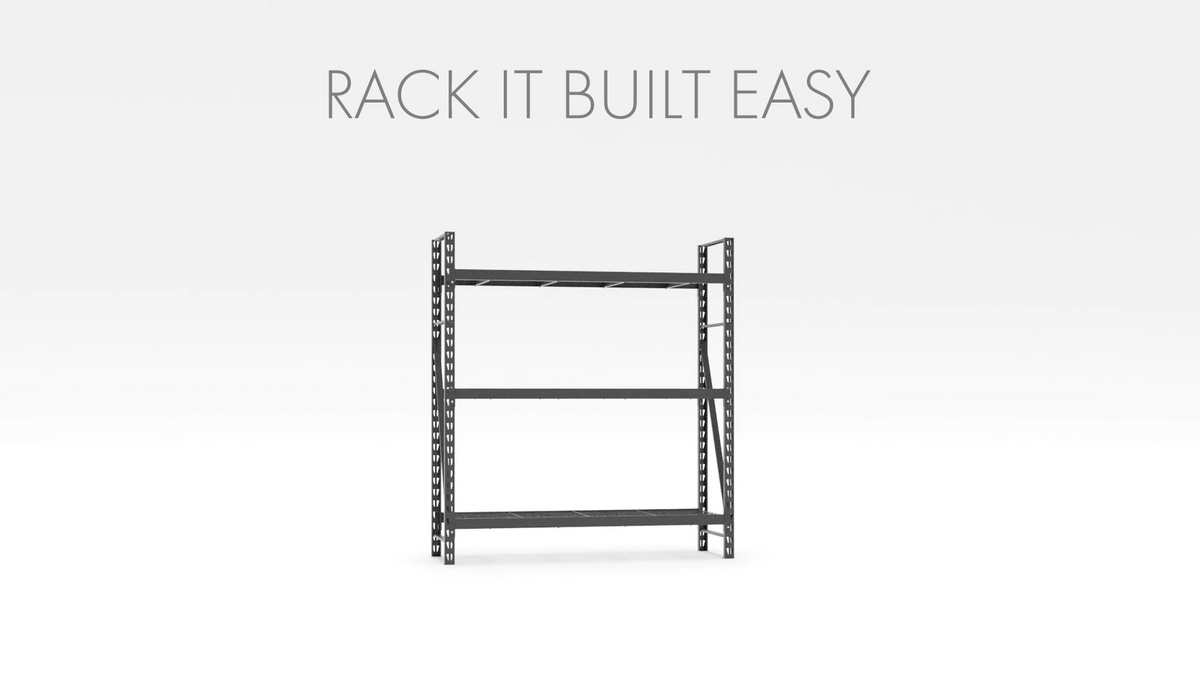 Rack It 400kg 420mm Steel Shelf Support Brace, Black for 430mm Rack Depth