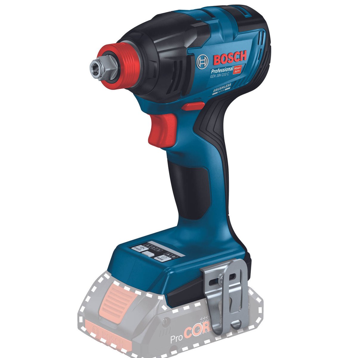 Bosch 18V Professional Impact Driver Wrench Skin Only - 210Nm Torque - 1/4" Hex & 1/2" Square Drive - SuperSaverAU - view 1