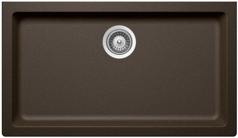 Abey Schock Signus large undermount single bowl sink 790mm - bronze and copper finish - N-100XLYBZ