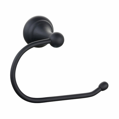 Mondella Maestro Matte Black Metal Toilet Roll Holder