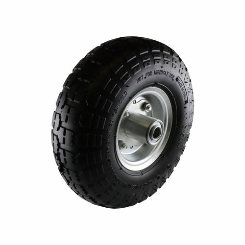 Move It 3.5 x 4 inch Pneumatic Steel Trolley Wheel 5/8 inch Axle 100kg
