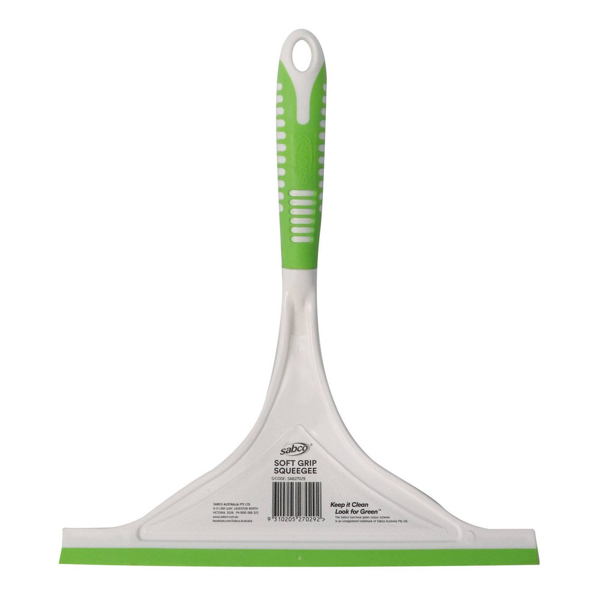 Sabco Soft Grip Window Squeegee 235mm, TPR Rubber Blade