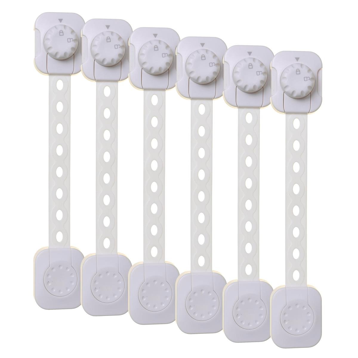Dreambaby Twist N Lock Latch - 38mm x 215mm - ABS - 6 Pack - SuperSaverAU - view 1