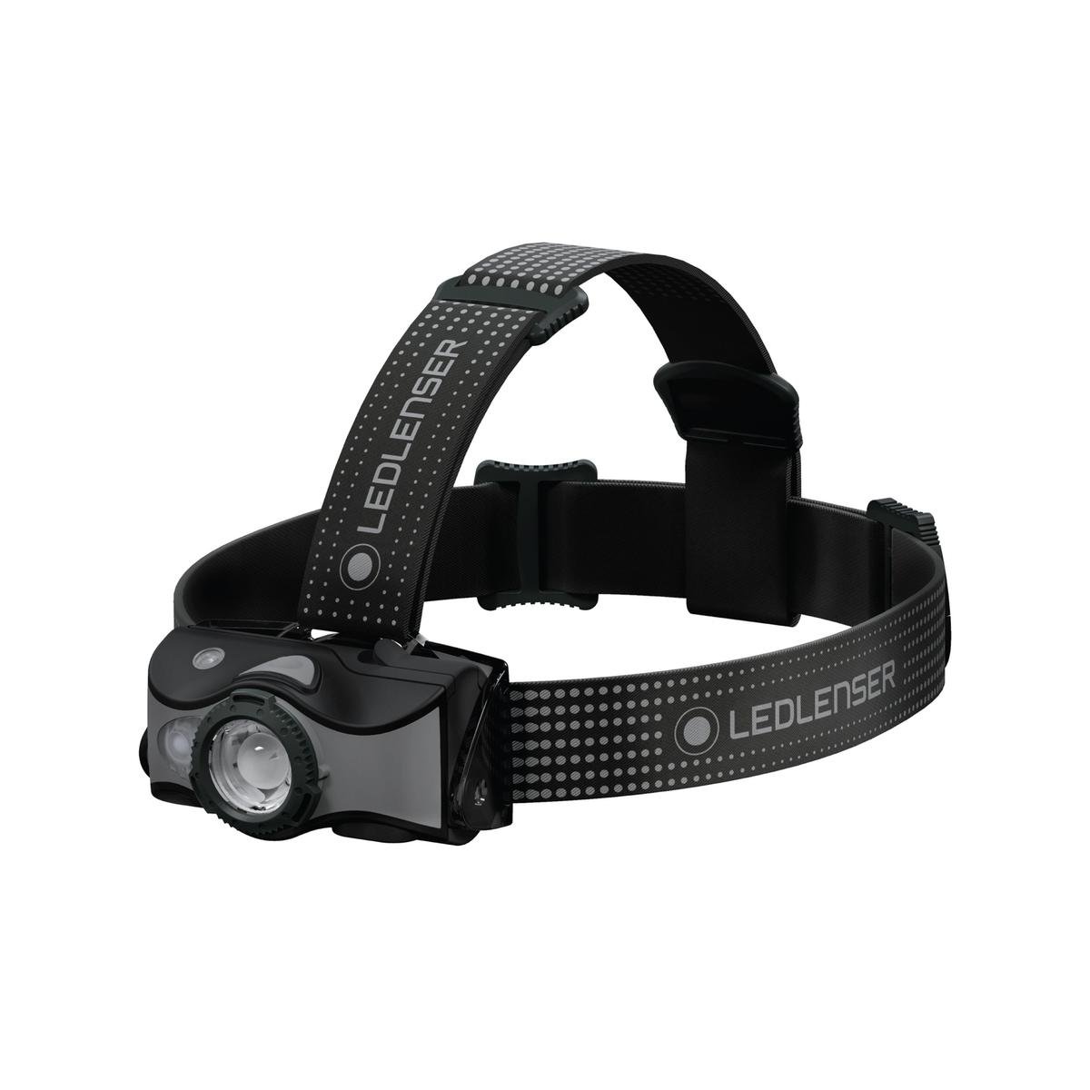 Ledlenser MH7 600lm Rechargeable Headlamp with Red Night Mode, Zoom, Black/Grey MH7