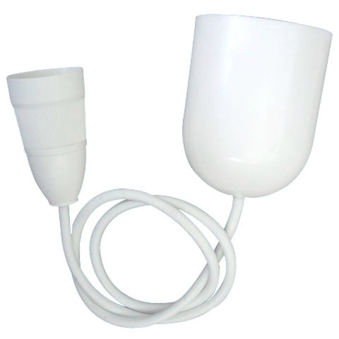 Brilliant D.I.Y. Pendant Light Suspension Kit, 690mm, White, B22, Plug-In, 60W Max