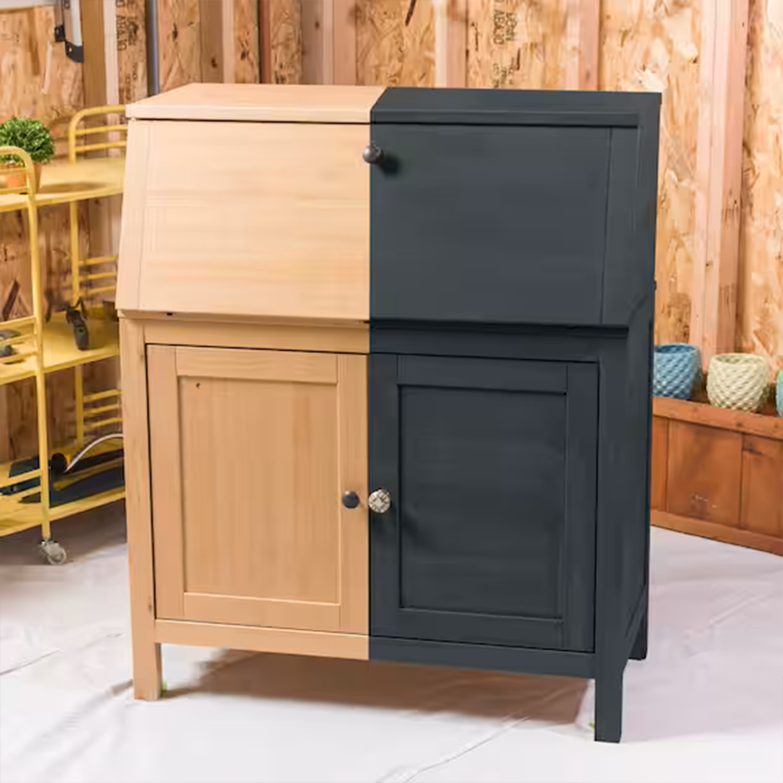 Rust-Oleum Chalked Ultra Matt Charcoal Furniture Paint 887ml