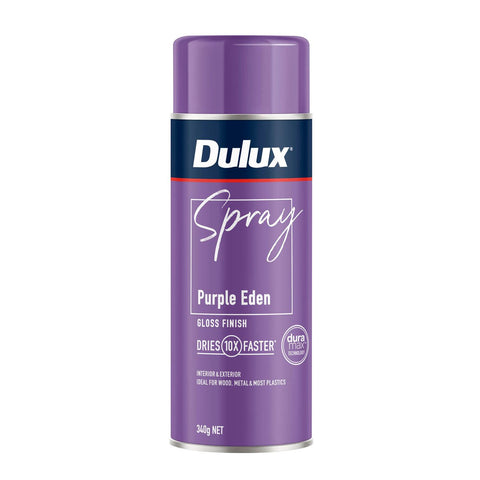 Dulux Spray Paint 340g Gloss Purple Eden - Fast Drying - Self Priming - SuperSaverAU - view 1