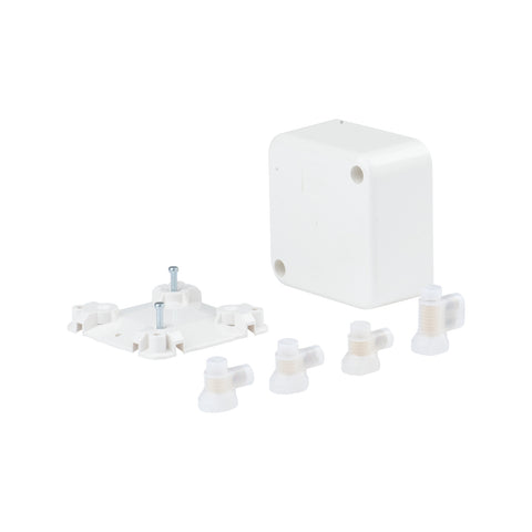 DETA Junction Box With 4 x 40A Insulated Connectors White Polycarbonate 6070B
