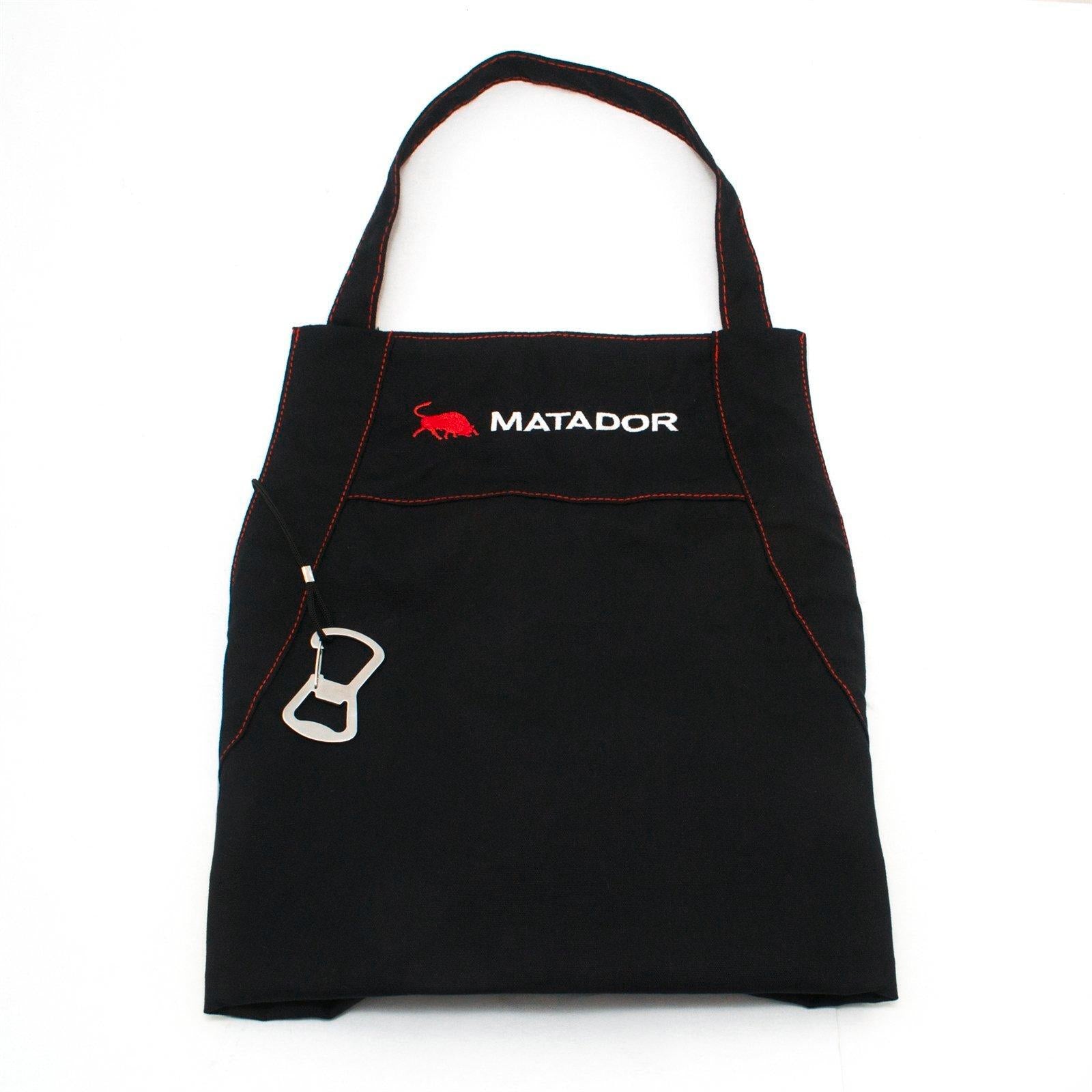 Matador Large BBQ Apron Cotton Adjustable with Front Pocket and Bottle Opener
