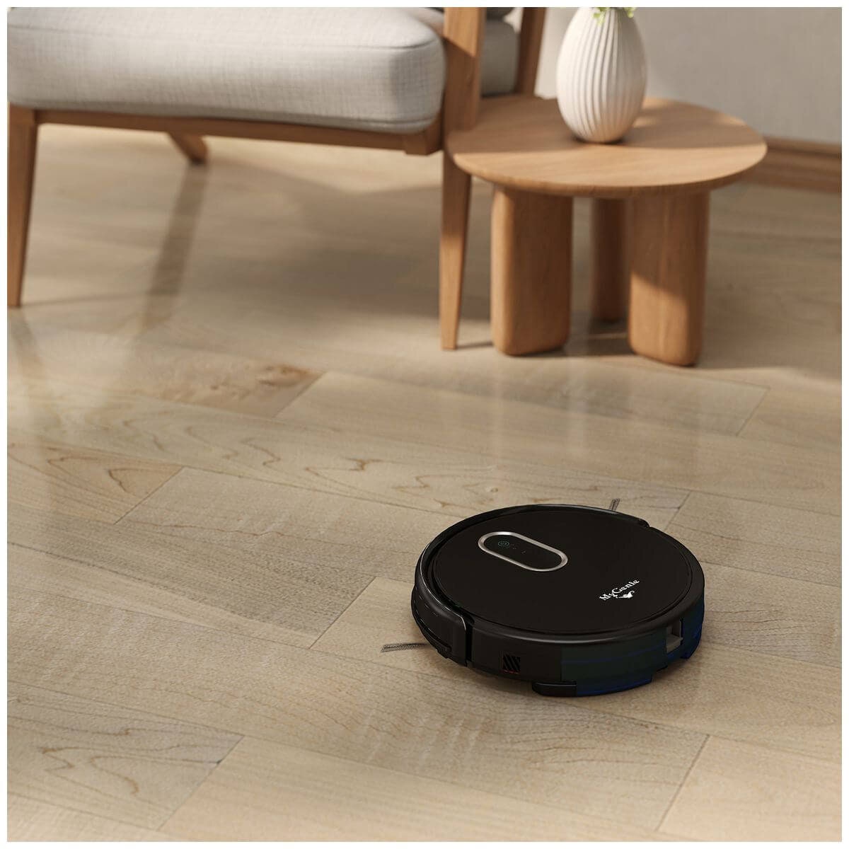 MyGenie Hydraclean Robotic Vacuum and Mop - 3200Pa Suction, Gyroscopic Navigation, Black - 10005710