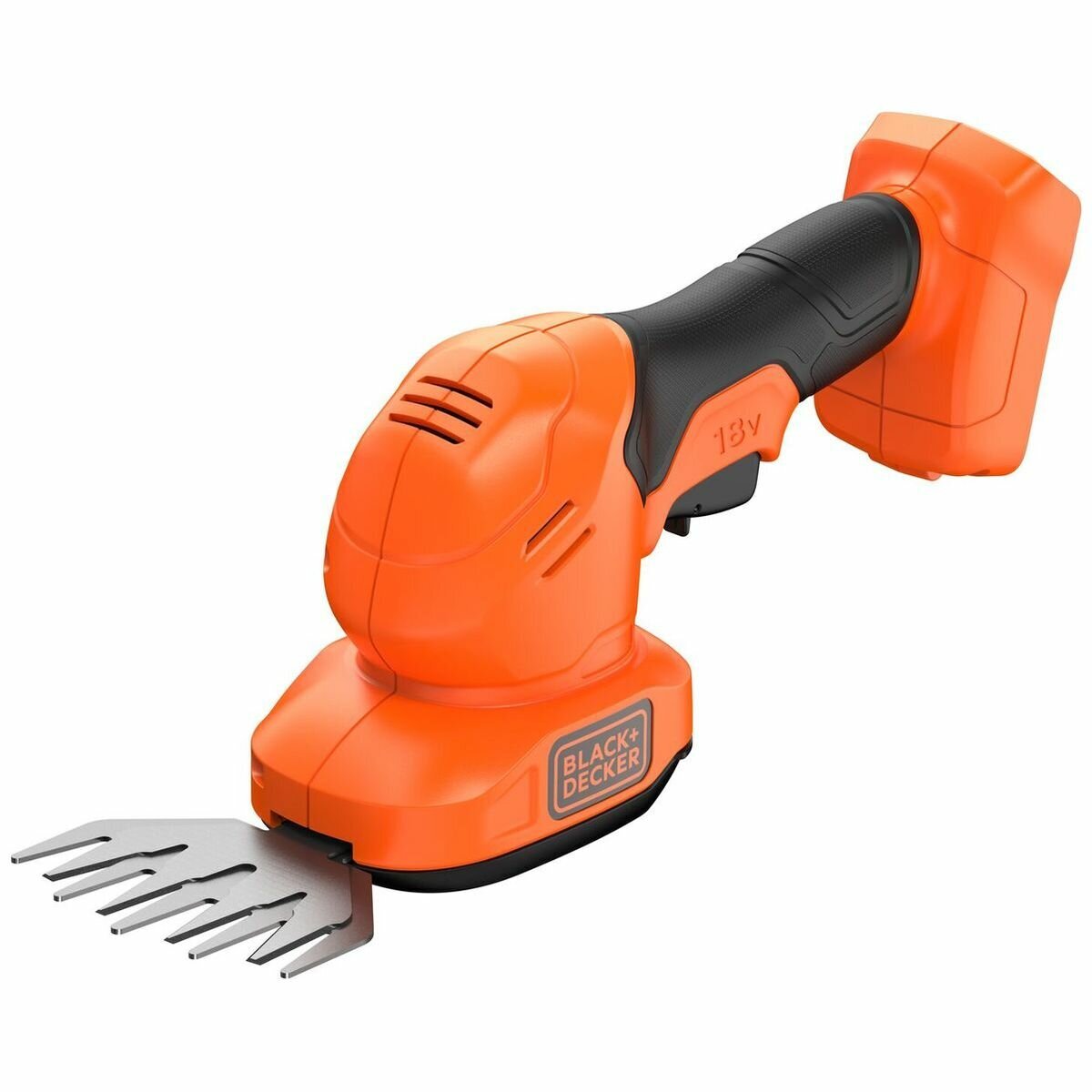 Black & Decker 18V Shear Shrubber Bare Unit - 20cm Shrubber Blade, Tool-Free Blade Change - BCSS18B-XE