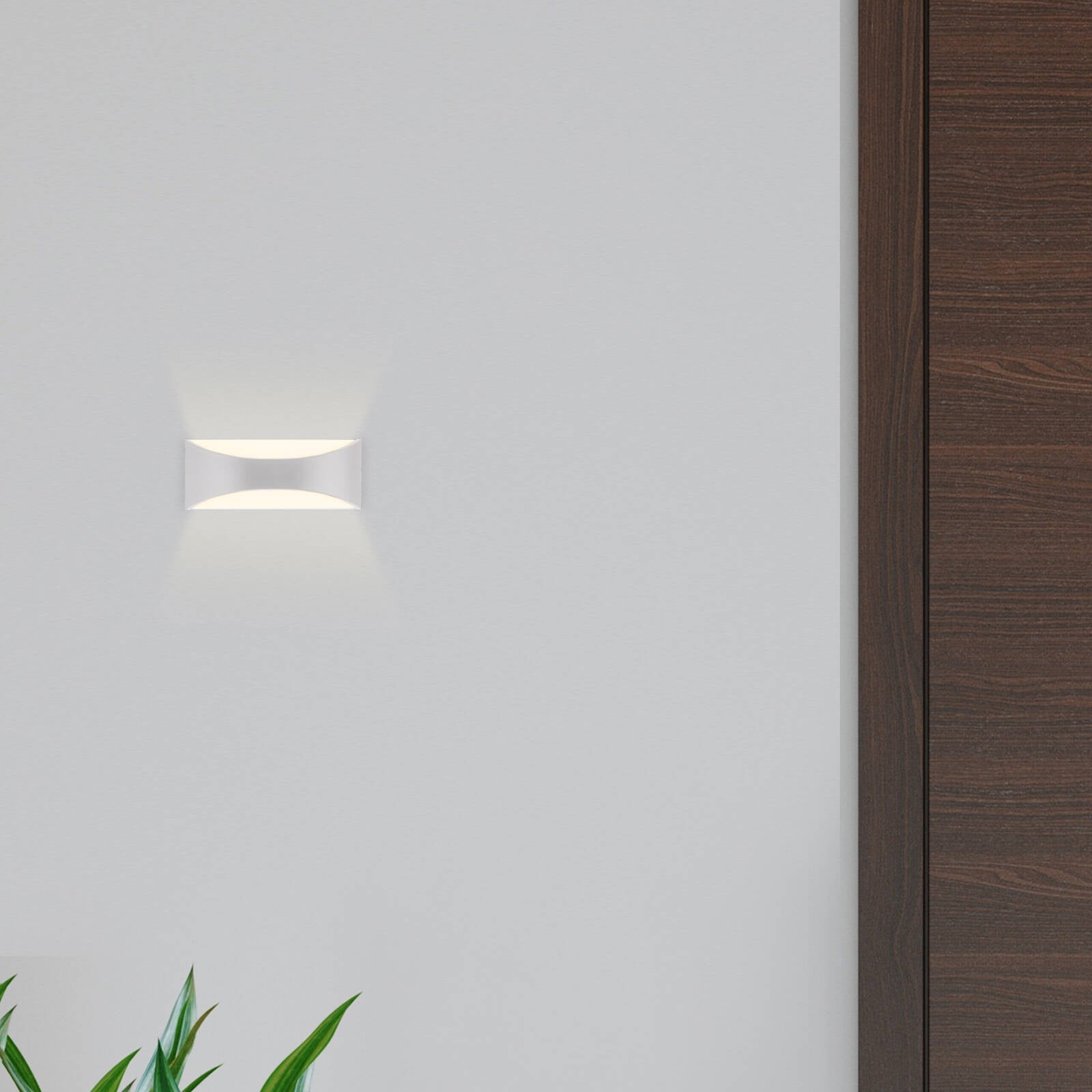 Arlec 8W 240V White Marina CCT LED Exterior Wall Light, Diecast Aluminium Weather Resistant Outdoor ABL410WH