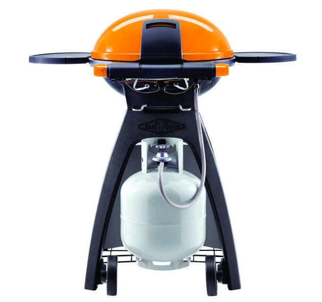 Beefeater Bugg 2 Burner LPG BBQ - Black and Amber - Spring-Assist Hood - Hood Thermometer - BB49924