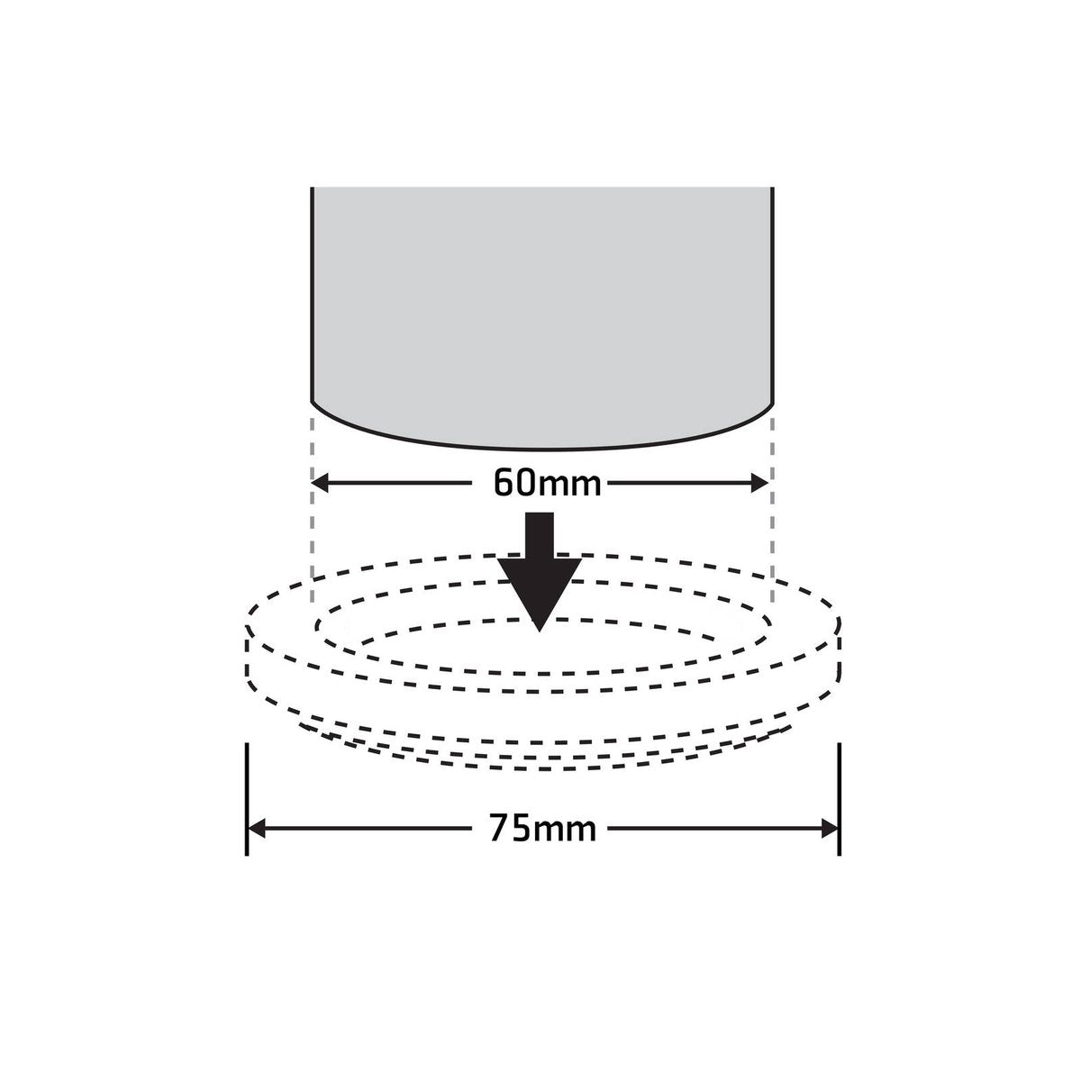Surface Gard 60mm Brown Round Carpet Base Castor Cup 4 Pack - SuperSaverAU - view 3