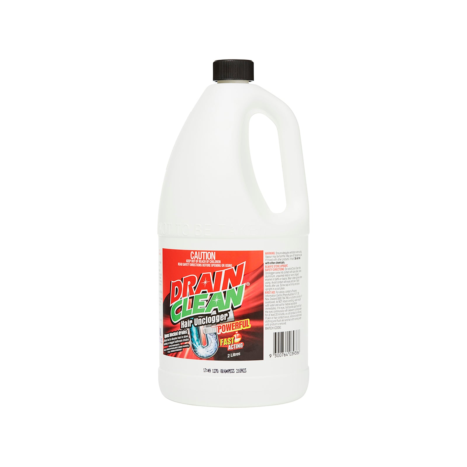 Drain Clean 2L Hair Unclogger - Liquid Drain Cleaner