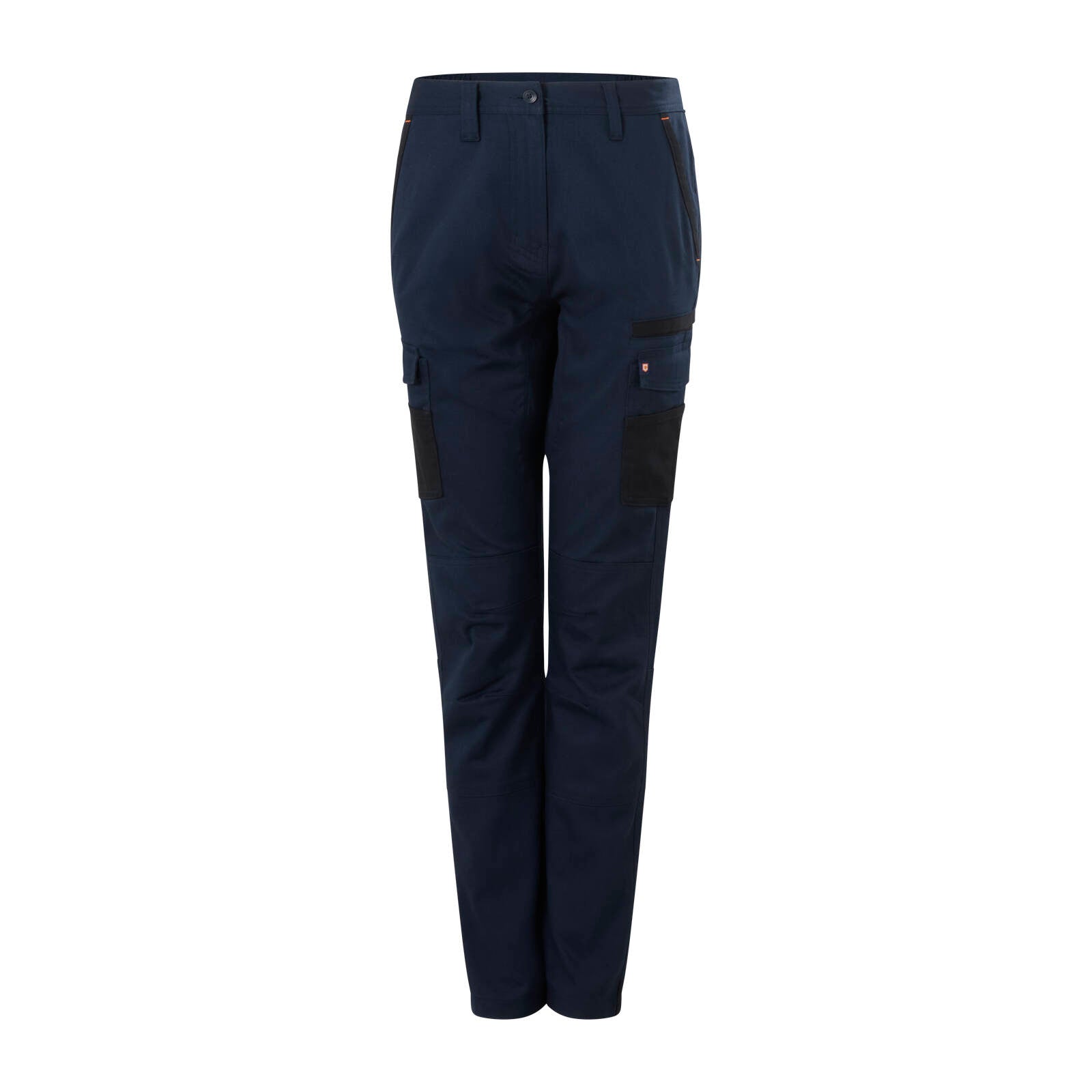 Citeco Women's Navy Cargo Pant - Cotton Stretch Twill, Size 14