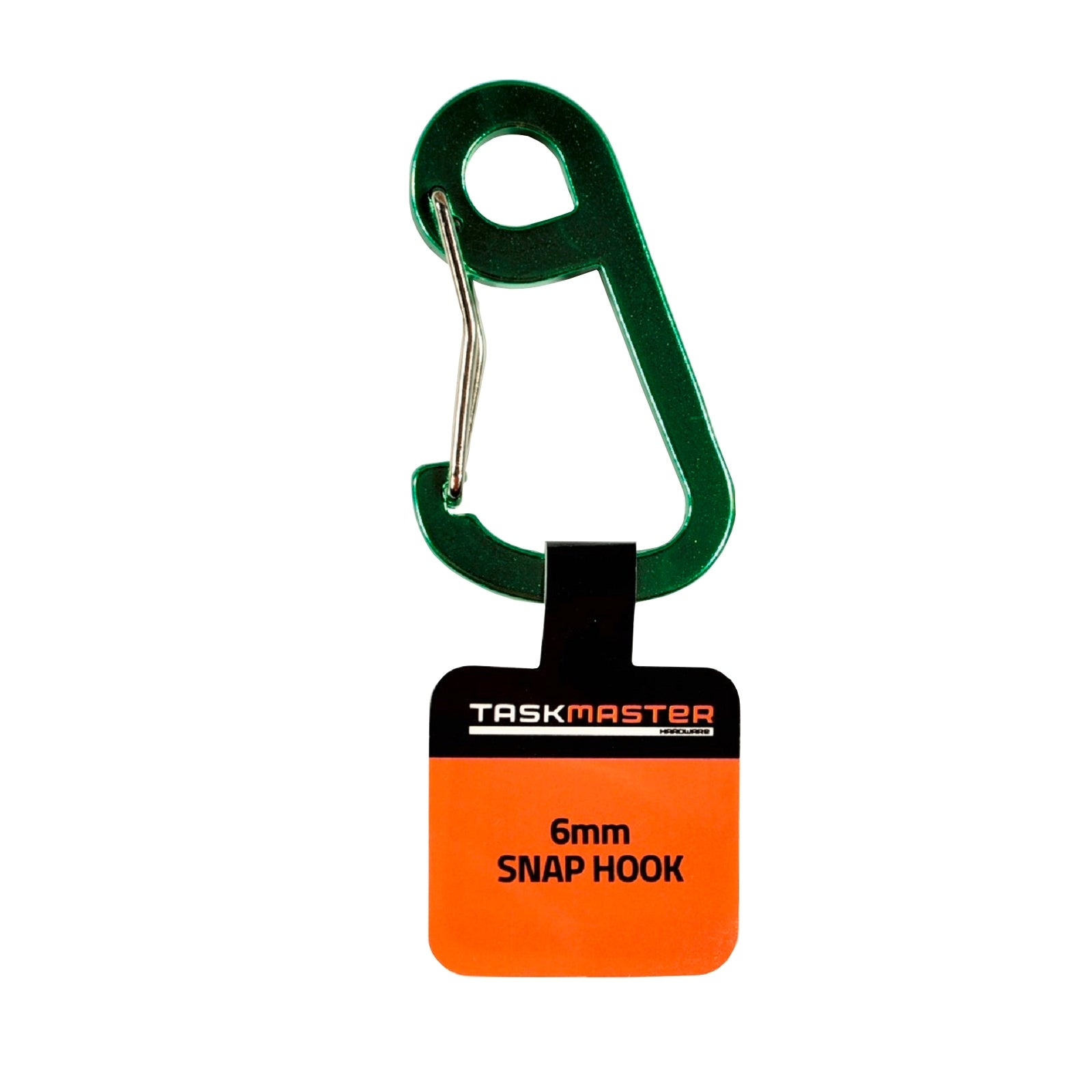 Taskmaster 6mm Aluminium Carabiner with Eyelet, Spring Gate Clip