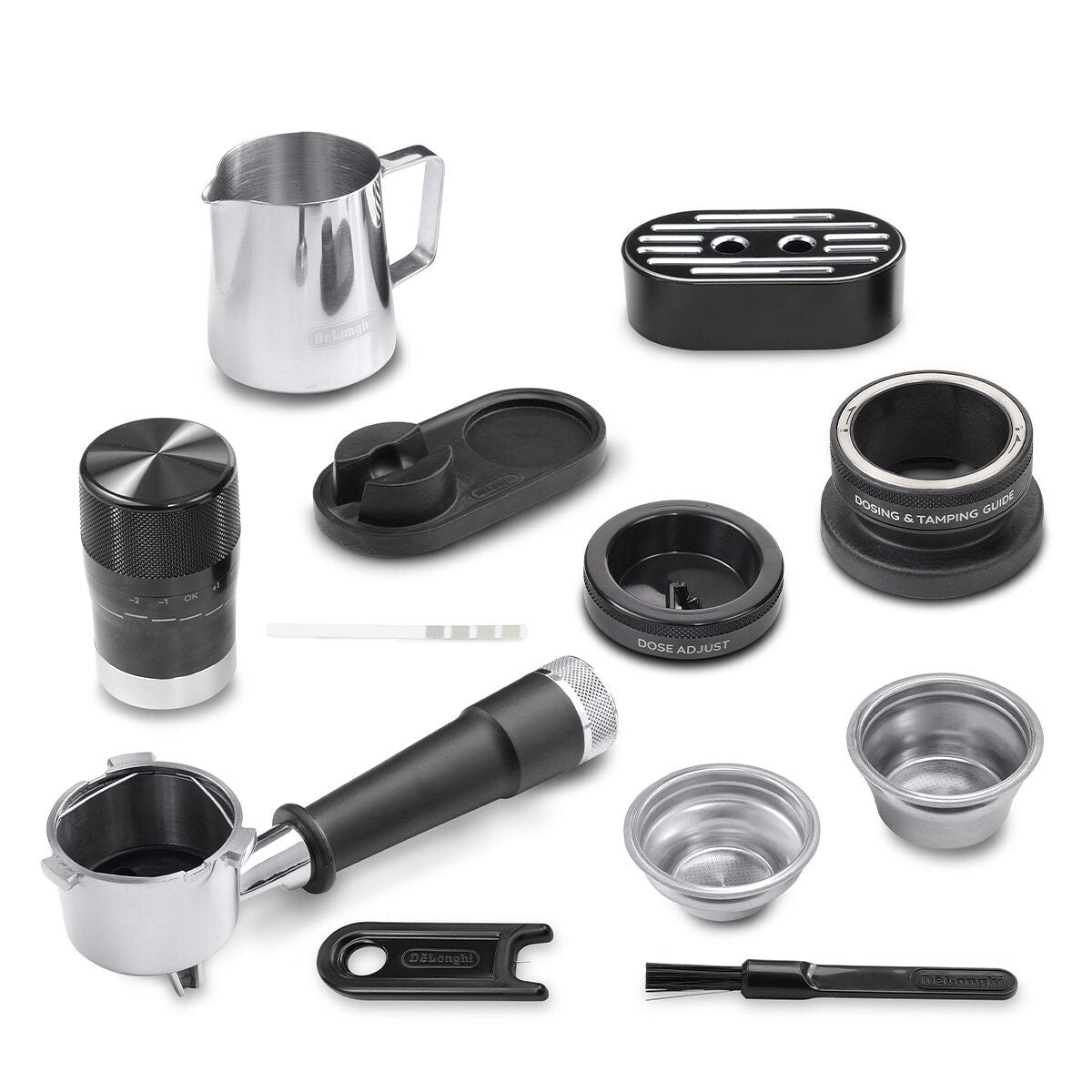 DeLonghi La Specialista Touch Manual Coffee Machine - Silver - 3.5-Inch Touch Display and 10 Recipes - EC9455M