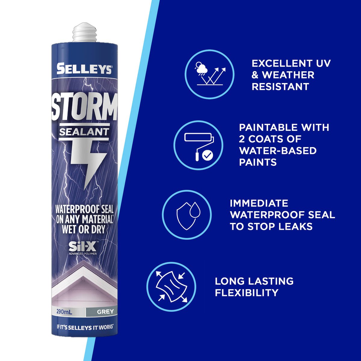 Selleys 290ml Grey Storm Sealant