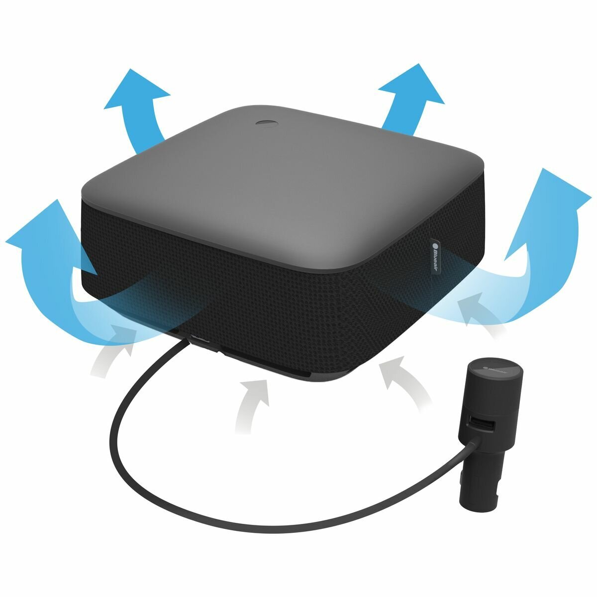 Blueair Cabin Air P1 Car Air Purifier - 12V Port, 3 Fan Speeds, HEPASilent Technology - 500544