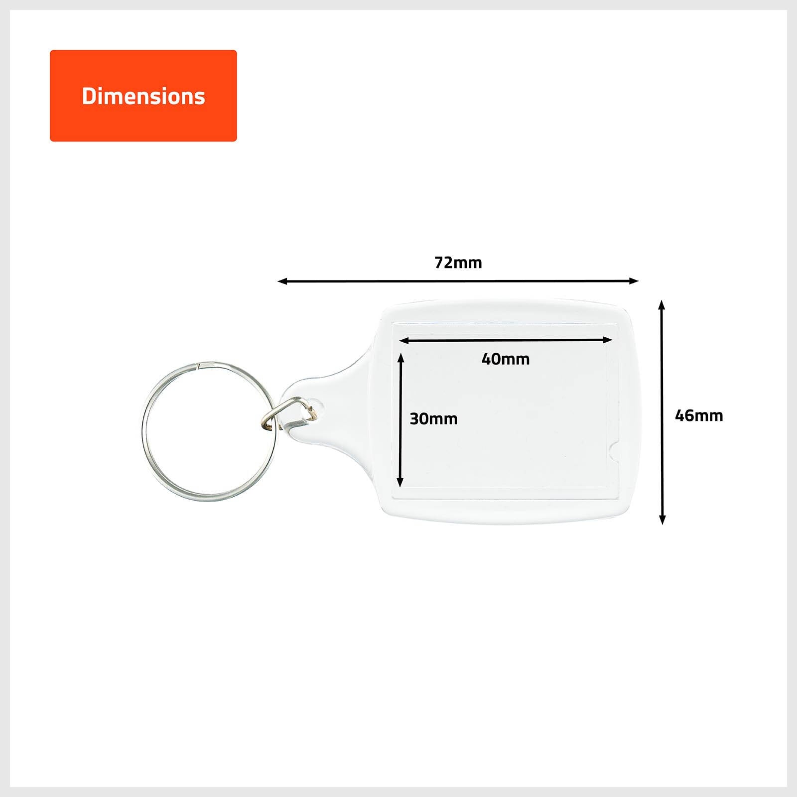 Taskmaster Clear Customisable Key Tags - 3 Pack