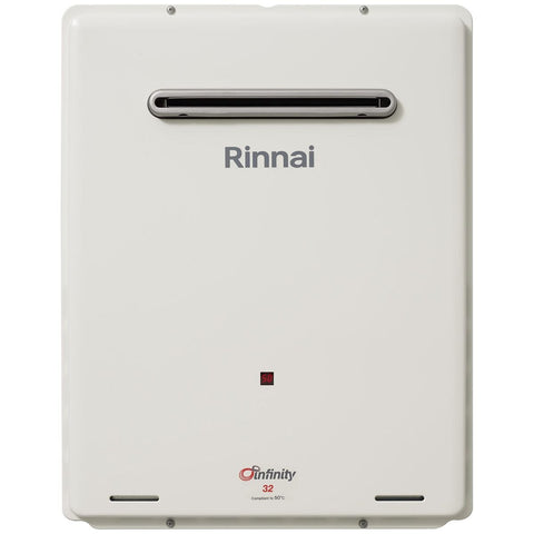 Rinnai Infinity 32 Continuous Flow Natural Gas Hot Water System - 6.0 Star, Slimline Design - INF32E60B