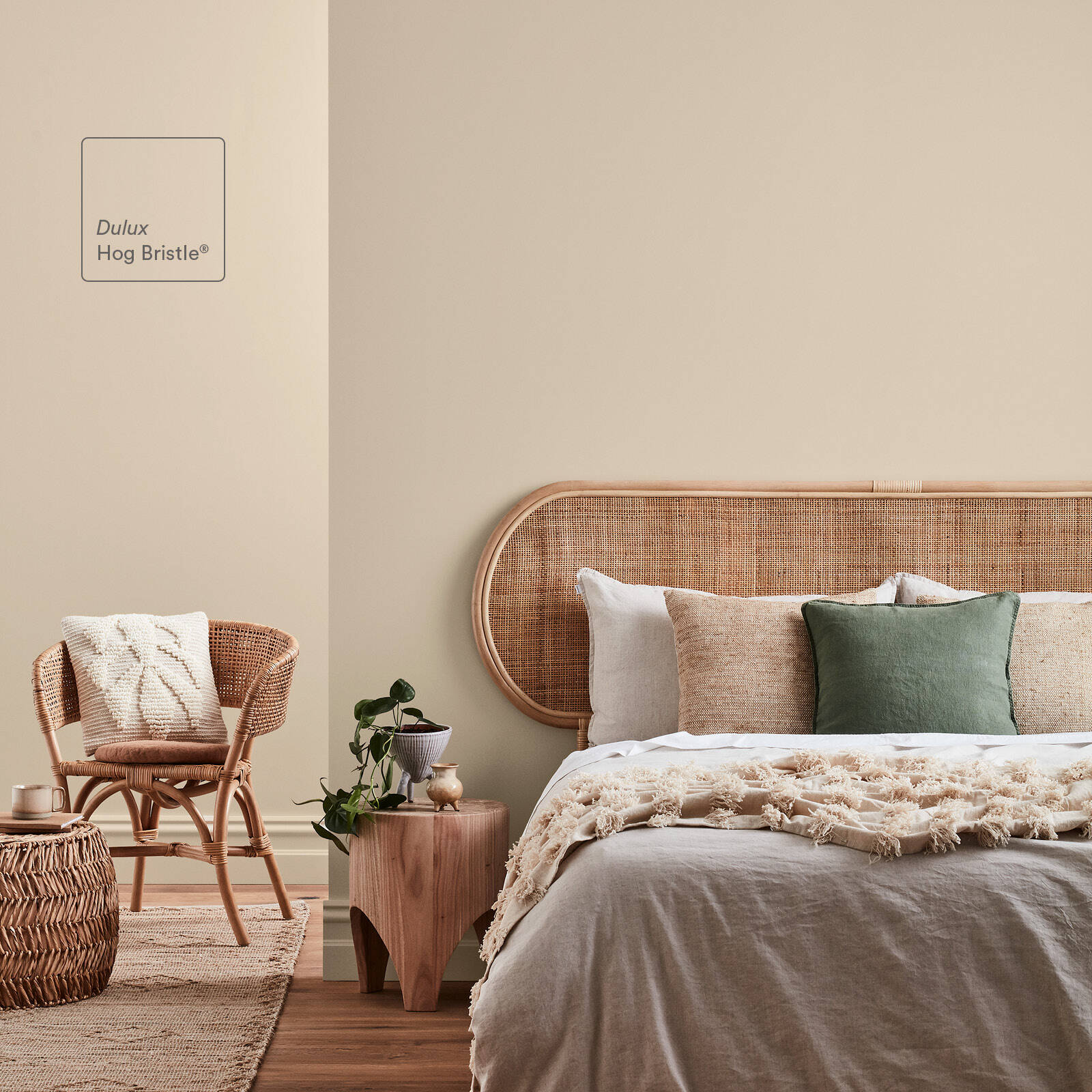 Dulux Wash&Wear 4L Hog Bristle Quarter Low Sheen Ready To Go Interior Paint
