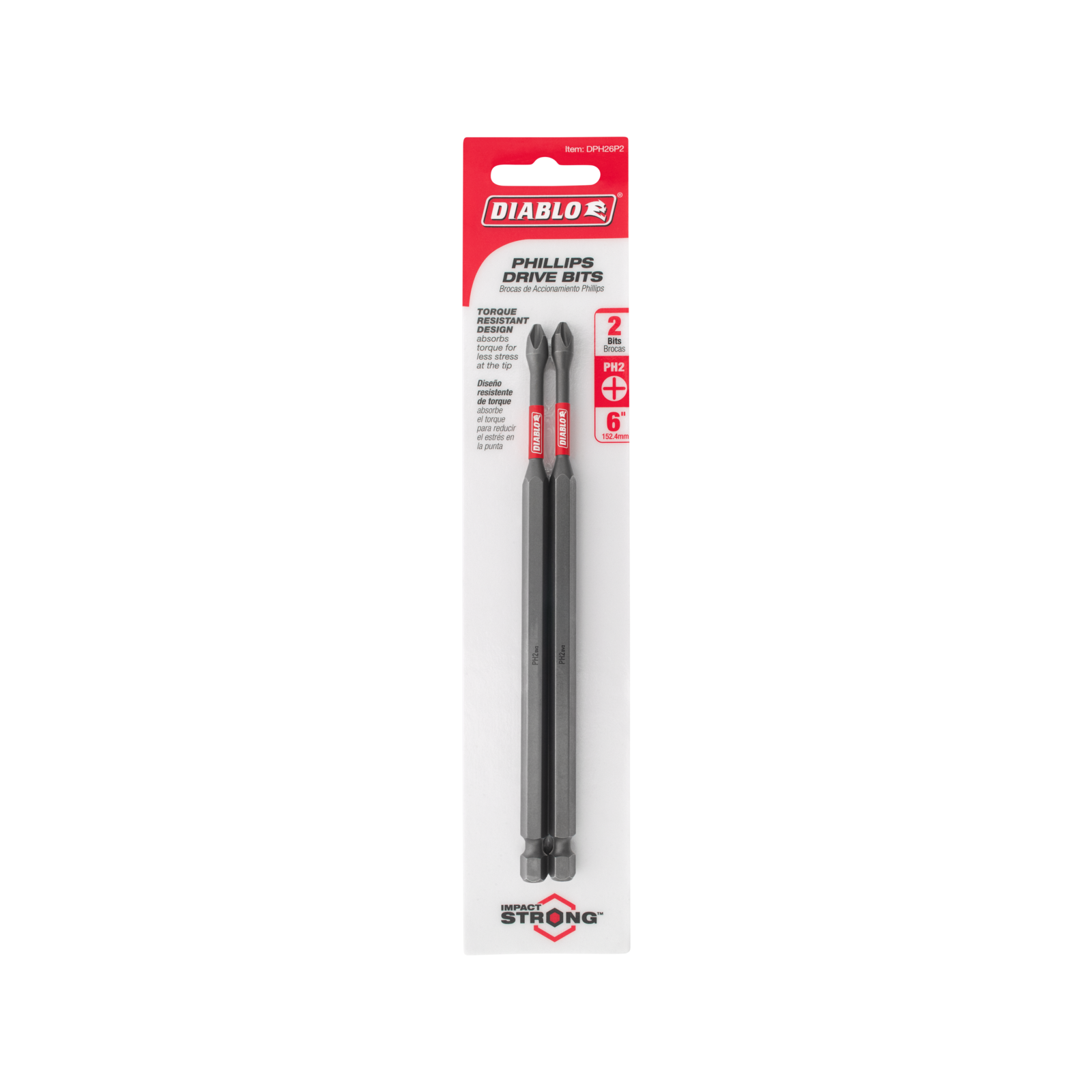 Diablo 150mm PH2 Power Bit - 2 Pack