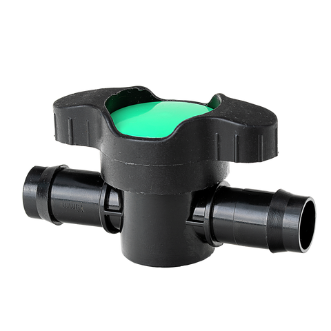 K Rain 19mm Barbed Inline Valve - Black - UV Stabilised Polypropylene - SuperSaverAU - view 1