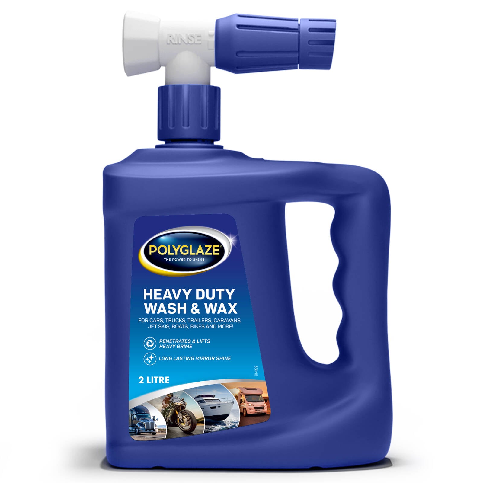 Selleys Polyglaze Heavy Duty Wash & Wax Hose On 2L Car Truck Boat