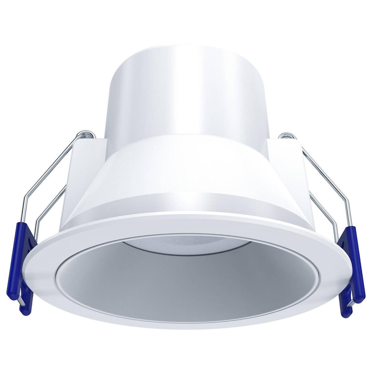 DETA 6W White IP44 Tri-Colour Dimmable Anti-Glare LED Downlight 240V Hardwired DET700W