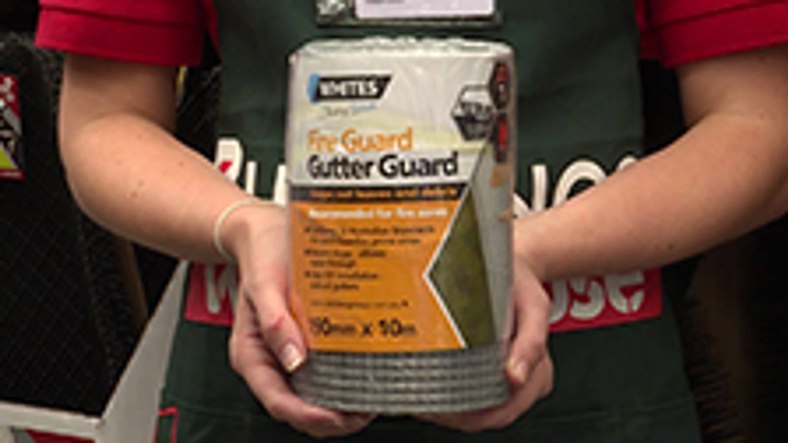 Jack Fire Guard Galvanised Steel Gutter Mesh 190mm x 10m