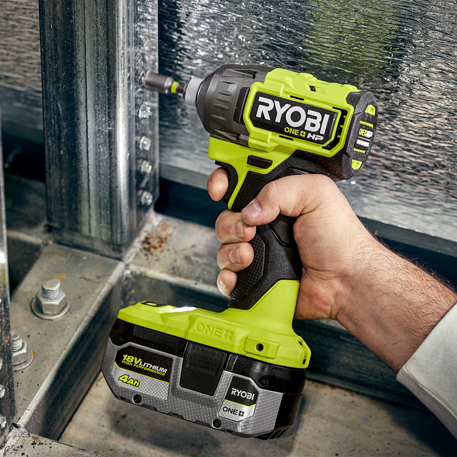 Ryobi 18V ONE+ HP Brushless Impact Driver 2 x 4Ah Battery Kit R18XID242B