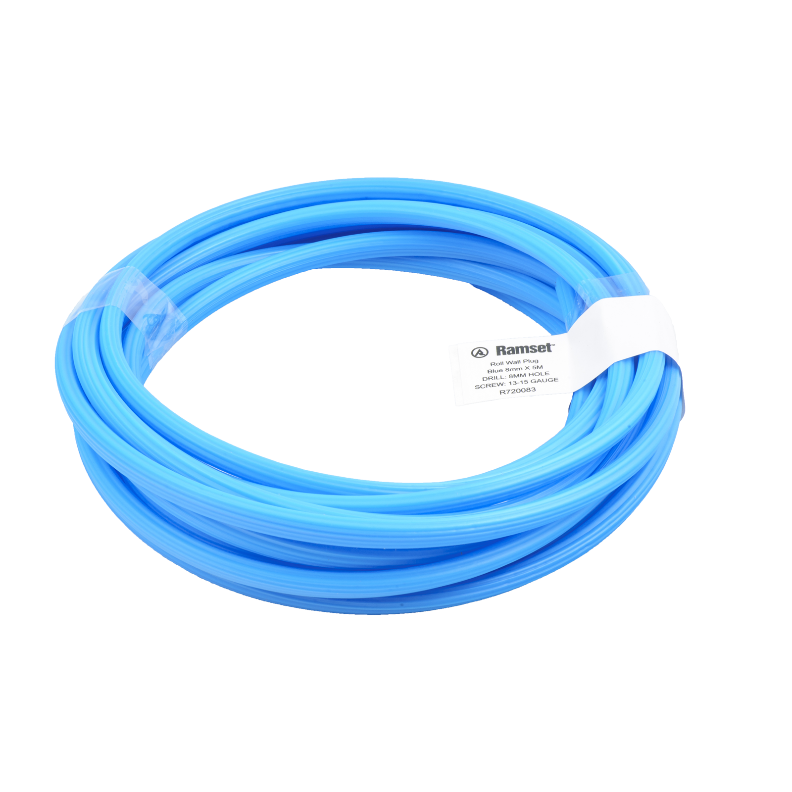 Ramset 8mm x 5m Blue PVC Wall Plug Roll