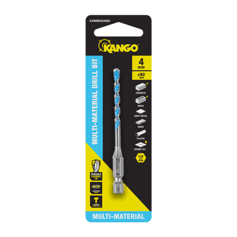 Kango Multi Material Drill Bit 4mm x 90mm - Durable Carbide Tip - Precision Start - SuperSaverAU - view 1