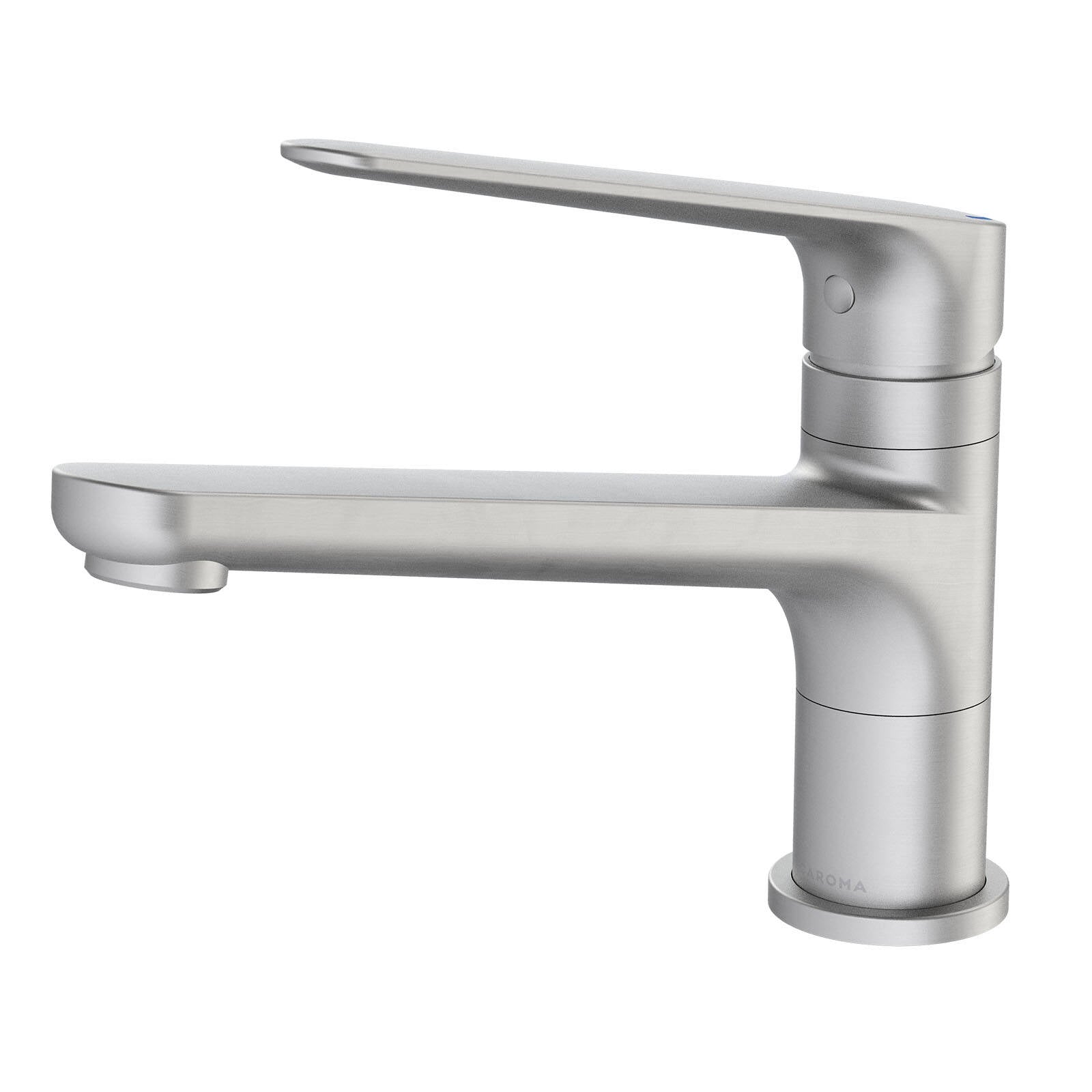HomeCare by Caroma Brushed Nickel Assisted Living Sink Mixer, 7.5L/min 4 Star WELS Brass