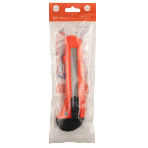Packz 18mm Plastic Box Cutter with Snap-Off Blade