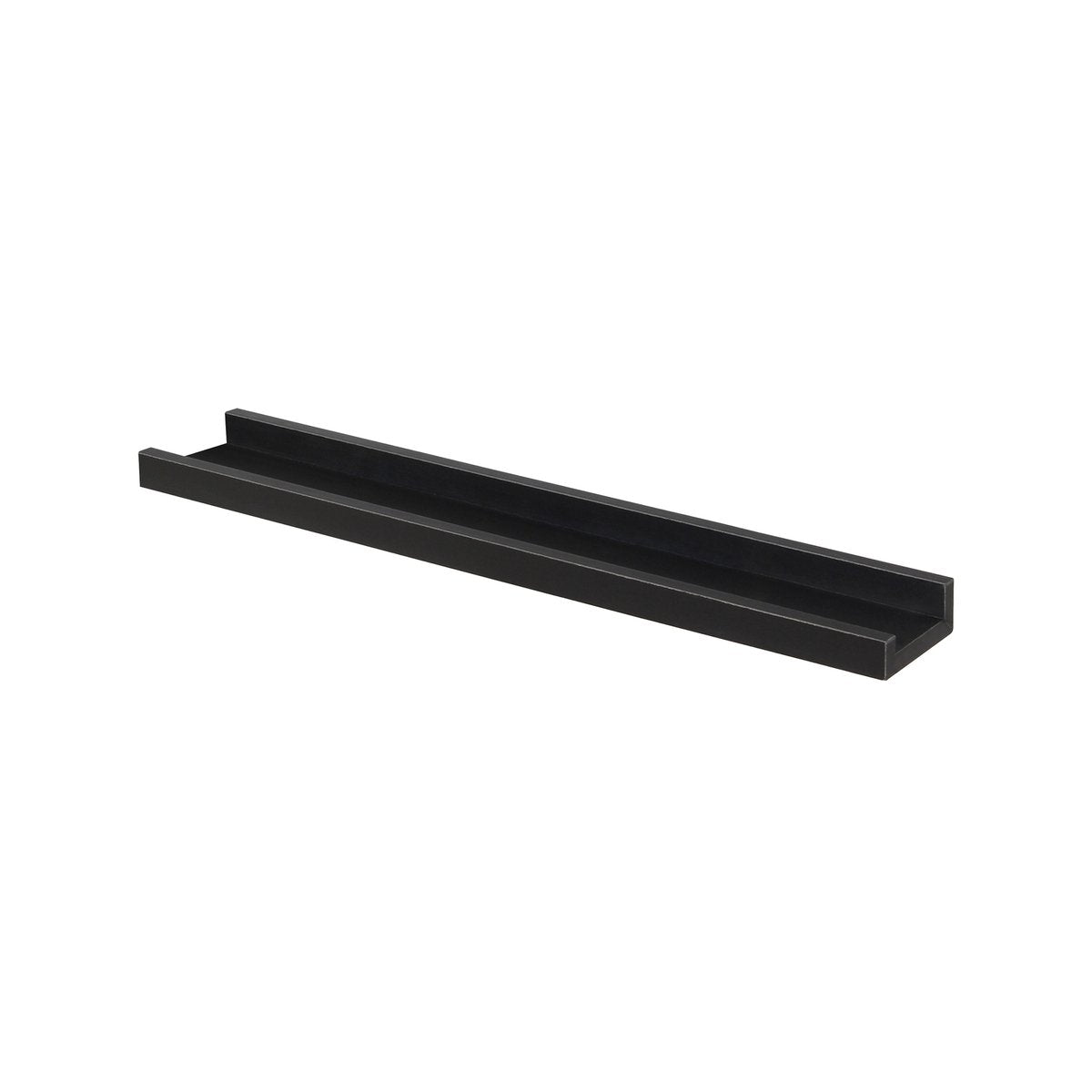 Flexi Storage Floating Photo Shelf - 600mm - Black Matte - Wood - SuperSaverAU - view 1