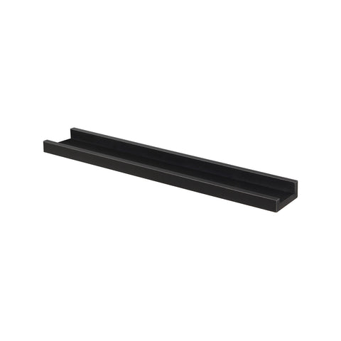 Flexi Storage Decorative 600 x 35 x 90mm Black Matte Photo Shelf