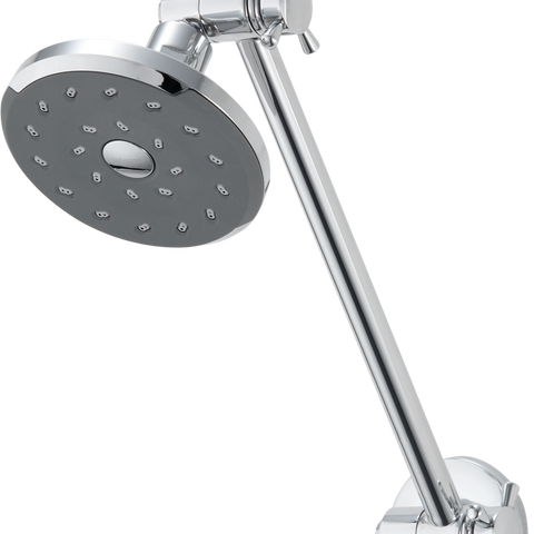 Methven Kiri Graphite Satinjet Hi Rise Shower Chrome WELS 4 Star 7.5L/min