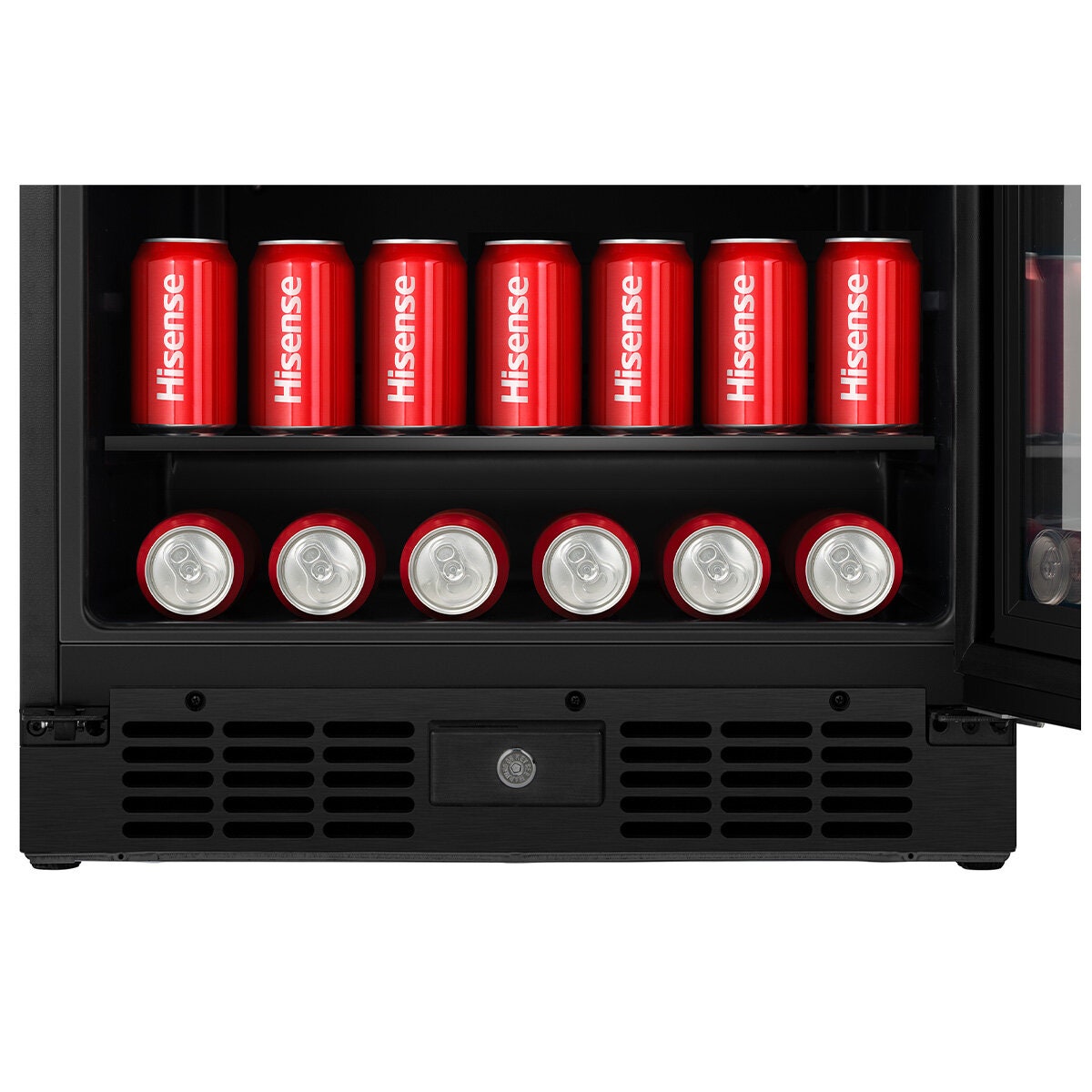 Hisense 137L Beverage Centre - Black, 140 Can Capacity, ConnectLife Enabled, Reversible Door - HRBC137