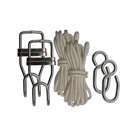 Two Trees Hammock Temp Hanging Kit - 200kg Zinc Plated Steel - Easy Setup - SuperSaverAU - view 1