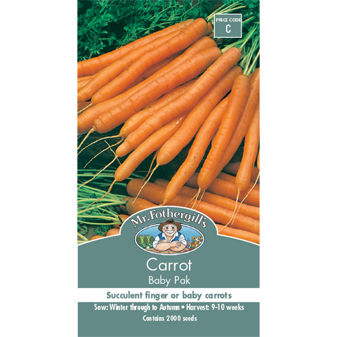 Mr Fothergill's Baby Pak Carrot Vegetable Seeds